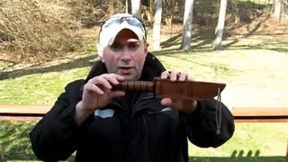 KaBar USMC Knife Review and Test with Bonus Becker BK9 ownage [upl. by Savil]