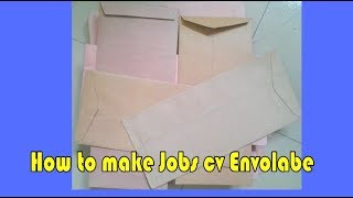 How to make job application envelope  Make Official envelope  make easy [upl. by Nrev662]