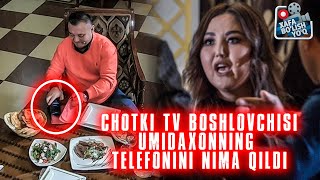 Xafa bolish yoq 169son  CHOTKI TV boshlovchisi Umidaxonning telefonini ogirlagani rostmi [upl. by Ecnarrat801]