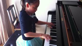 Sora plays Chopin Polonaise KK2a1 11year old [upl. by Jerri]