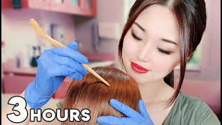 ASMR Sleep Time  3 Hours of Hair Treatments [upl. by Refeinnej]