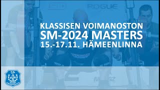 Masters klassisen voimanoston SMkilpailut 2024  M40 120–120 kg M50 120 kg [upl. by Bashemath]