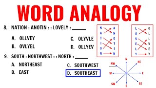 10item Verbal Analogy Sample Questions  Single Word and PairedWord Approach  Prof Level [upl. by Jecho]