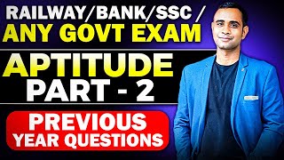 RailwayBankSSCCSAT Aptitude Questions  Aptitude Part1 [upl. by Dorolisa]