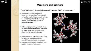 3 Introduction to Plastics Polymerization Types of Polymerization Reaction [upl. by Karim]