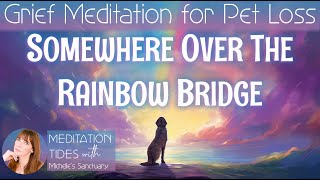 Grief Meditation for When a Pet Dies 🌈 SOMEWHERE OVER THE RAINBOW BRIDGE 🦋 Meditation for Pet Loss [upl. by Nedrud]