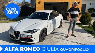 Alfa Romeo Giulia Quadrifoglio czyli łysy marzy o Włoszkach TEST PL 4K  CaroSeria [upl. by Onaivlis924]