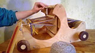 small table weaving loom by harvestlooms [upl. by Gardie]