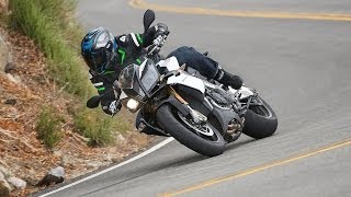 2014 Aprilia Tuono V4R  4cyl Streetfighter Shootout Part 4  MotoUSA [upl. by Eadwina]