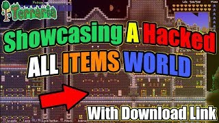 Terraria XBOX ONE  14 ALL ITEMS MAP Made By Sacrifice C  APRIL FOOLS [upl. by Austreng]