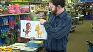 Aaron Zenz reads his book Chuckling Ducklings at Toy House [upl. by Jobey]