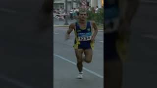 Olympic runner tackled in INSANE marathon finish 🤯 shorts [upl. by Heilman]