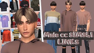 Sims 4 Male cc haul😄👖links [upl. by Patrica986]