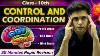 Control and Coordination in 25 Minutes🔥 Class 10th  Rapid Revision  Prashant Kirad [upl. by Naveb]