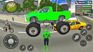 Rope Frog Ninja Hero Car Vegas  Live Android Gameplay [upl. by Bahe]