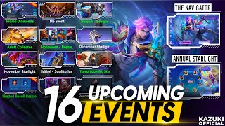 ALL 16 UPCOMING EVENTS AND SKINS RELEASE DATES  PROMO DIAMONDS  NOLAN 1111  M6 EVENT [upl. by Alih]