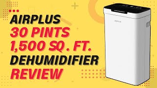 AIRPLUS 30 Pints 1500 Sq Ft Dehumidifier [upl. by Hoskinson]