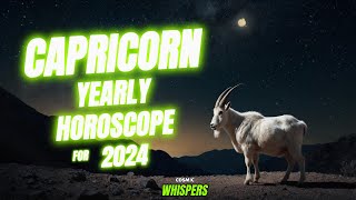 Capricorn Yearly Horoscope  2024  Astrology for the Year Capricorn [upl. by Ahterod]