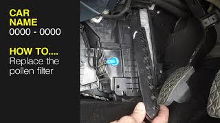 How to Replace the pollen filter on the Ford Fiesta 2008 to 2012 [upl. by Llehcor]