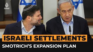 Israel’s Smotrich promises a million’ new settlers under expansion plan  Al Jazeera Newsfeed [upl. by Gussie422]