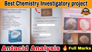 Antacid Analysis  Chemistry Investigatory project [upl. by Nelda]