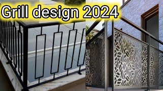 Grill design balconyGrill design of front balconyDesign of steel grill for balcony [upl. by Nospmis832]