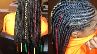 I Cant Believe Someone Called This UglyRegular Speed Feed in Braids  Triangle Box Braids [upl. by Nnylarak]