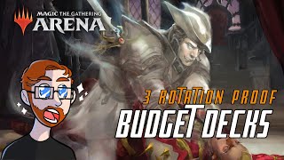 3 Rotation Proof Decks  MTG Arena Standard Budget Decks [upl. by Nibot]