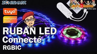 le ruban led RGBIC adressable par Zemismart une belle surprise [upl. by Whiney601]