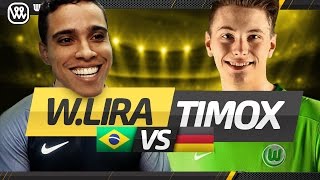 CARA A CARA COM TIMOX  JOGADOR DO WOLFSBURG  Wendell Lira [upl. by Llehsyt]