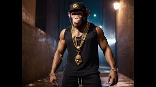 Gorilla rapper meets gangsters in an alley AI [upl. by Lougheed363]