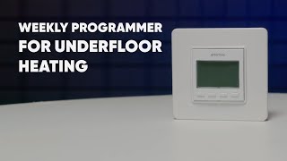 Weekly underfloor heating thermostat terneo PRO — unpacking and basic settings [upl. by Tina]