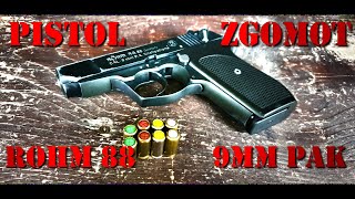 PISTOL ZGOMOT ROHM 88 9MM PAK  POLIGON EXPLOZIA BOTOSANI [upl. by Ylak54]