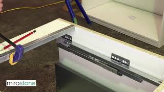 Mirostone Installation Guide 1 Drawer Unit Strengthening Rail 25mm [upl. by Ranger]