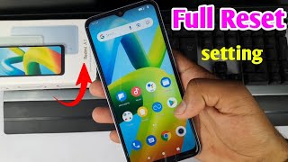 Redmi A1 factory data reset setting  Redmi a1 ko format kaise kare  redmi A1 ko reset kaise kare [upl. by Pardoes]