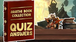 Arathi Book Collection  All Hallowfall Book Locations amp Quiz Answers [upl. by Hcurob]