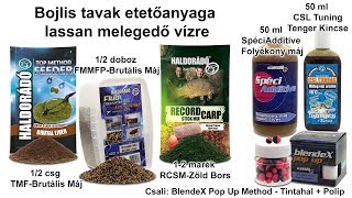 Tavaszi fogós receptek felmelegedő vizekre 6 rész  Bojlis tavak etetőanyaga lassan melegedő vízre [upl. by Assilak]