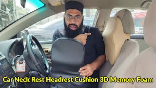 Car Neck Rest Headrest Pillow Cushion 3D Memory Foam Travel Support Holder Seat  Universal [upl. by Healion]