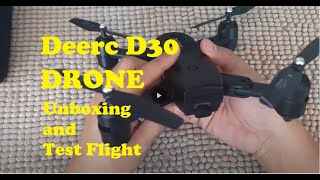 DeerC D30 Drone Unboxing [upl. by Ungley804]