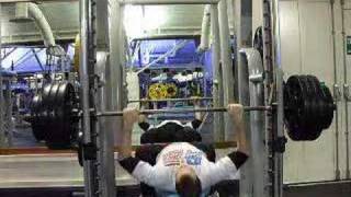 352lbs Isometric Bench Press 160lbs [upl. by Iznil]