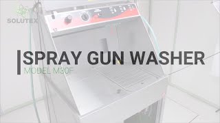 How to Use an Automatic Paint Spray Gun Washer [upl. by Enneiviv497]