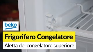 Come sostituire laletta e le cerniere del congelatore superiore di un frigorifero congelatore Beko [upl. by Zoldi]