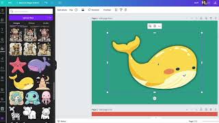 How to add an outline to your stickers using Canva [upl. by Runkel]