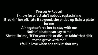 Blxckie  sneaky feat AReece Lyrics [upl. by Maybelle]