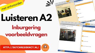 2024 luisteren Inburgering A2  luisteren voorbeeldvragen met antwoorden [upl. by Analart]