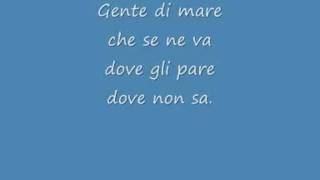 Umberto Tozzi  Gente Di Mare with lyrics [upl. by Nerin326]