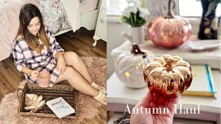 Autumn decor haul and styling Tk Maxx Homesense and Primark [upl. by Nitram]