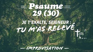 Psaume 29 30 Je t’exalte Seigneur  tu m’as relevé • Improvisation [upl. by Krystalle909]