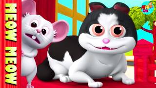 Meow Meow Billi Karti  Kids Poems In Hindi  Hindi Balgeet  म्याऊँ म्याऊँ  EvaRhymes [upl. by Moreta916]