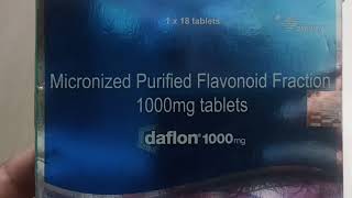 daflon 1000 tablet uses in hindi daflon 1000 price dose benefits Side effect medicine review [upl. by Fidelia]